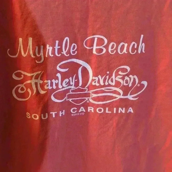 Harley Davidson T-shirt, size small, salmon color - Picture 7 of 9